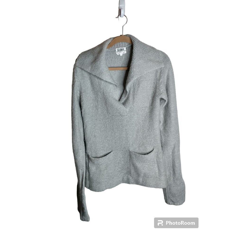 Vintage Rosanna 90s Mohair Blend Collared Sweater, size M, women's